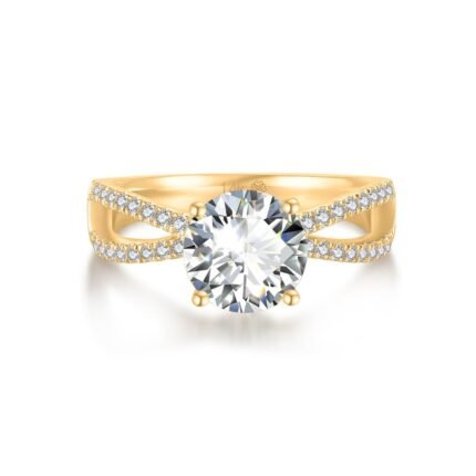 R114 Lab Grown Bridal Halo-Pave Ring