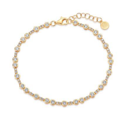 B022 Round Bezel Fashion Bracelet