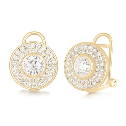 E044 Round Fashion Cocktail Earrings