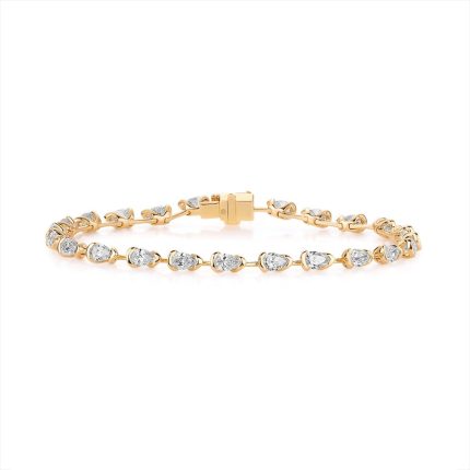 TJB028 PEAR FASHION HALF MOON BRACELET