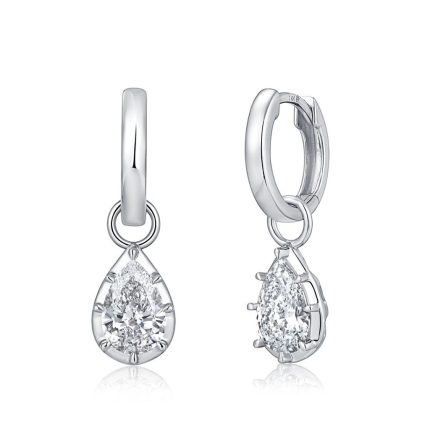 TJE027 PEAR FASHION DROP GEORGIAN EARRINGS