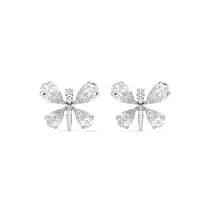 E026 Pear Fashion Butterfly Earrings