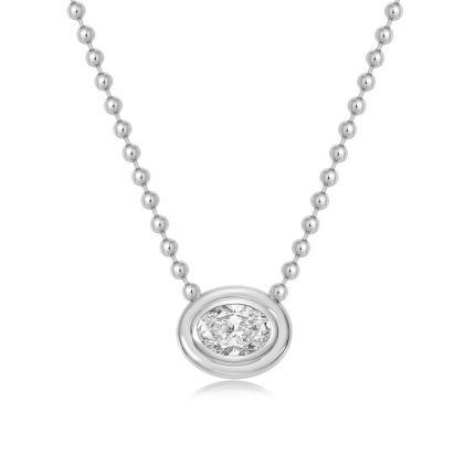 TJN015 OVAL FASHION DOUBLE BEZEL NECKLACE