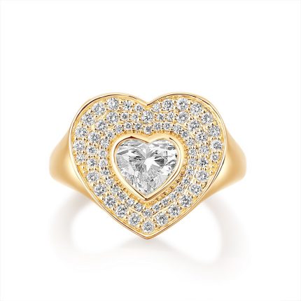 TJR044 HEART COCKTAIL COCKTAIL RING