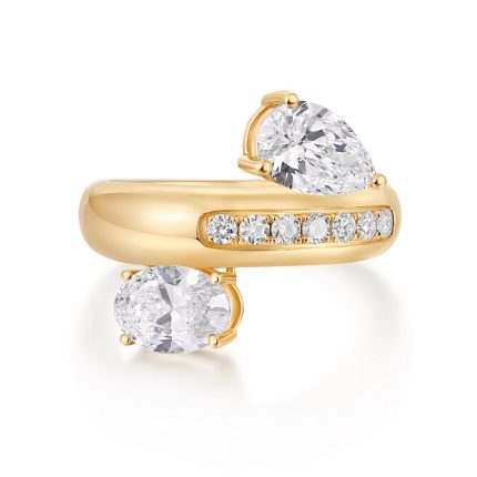 TJR134 OVAL, PEAR TOI MOI FASHION RING