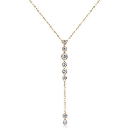 TJN00383Y ROUND LARIAT FASHION NECKLACE